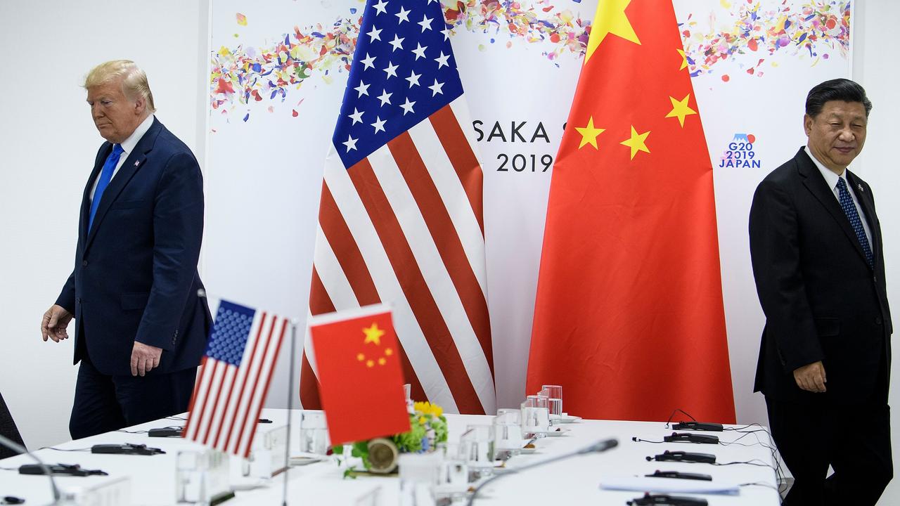 Relations between President Donald Trump and President Xi Jinping have soured in 2020. Picture: Brendan Smialowski / AFP.