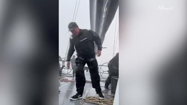 Wet and wild. SYDNEY to Hobart yacht smashed in violent storm