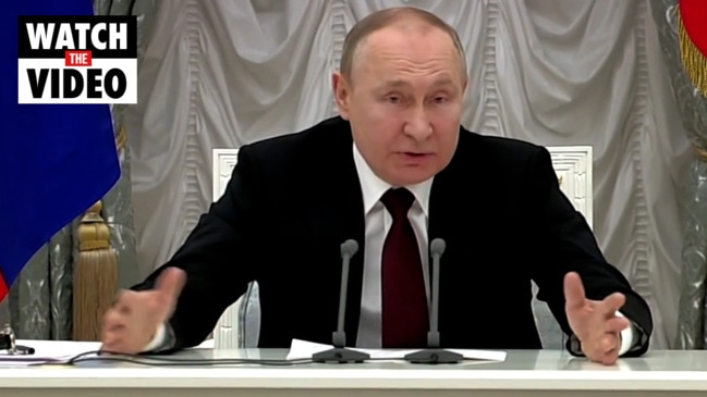 Putin recognises the sovereignty of two breakaway regions in Ukraine