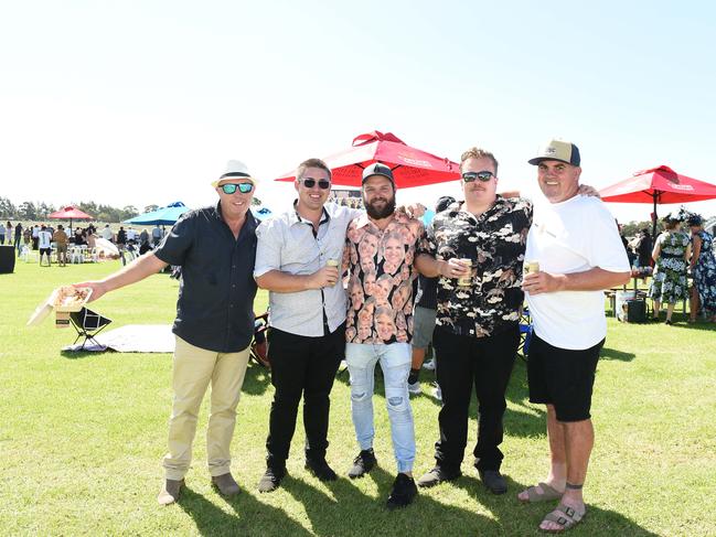 Bairnsdale Cup 2025. Shane Chapman, Vincent McILwain, Matt Eccles, Jack Bull and Matt Ferrari. Picture: David Smith