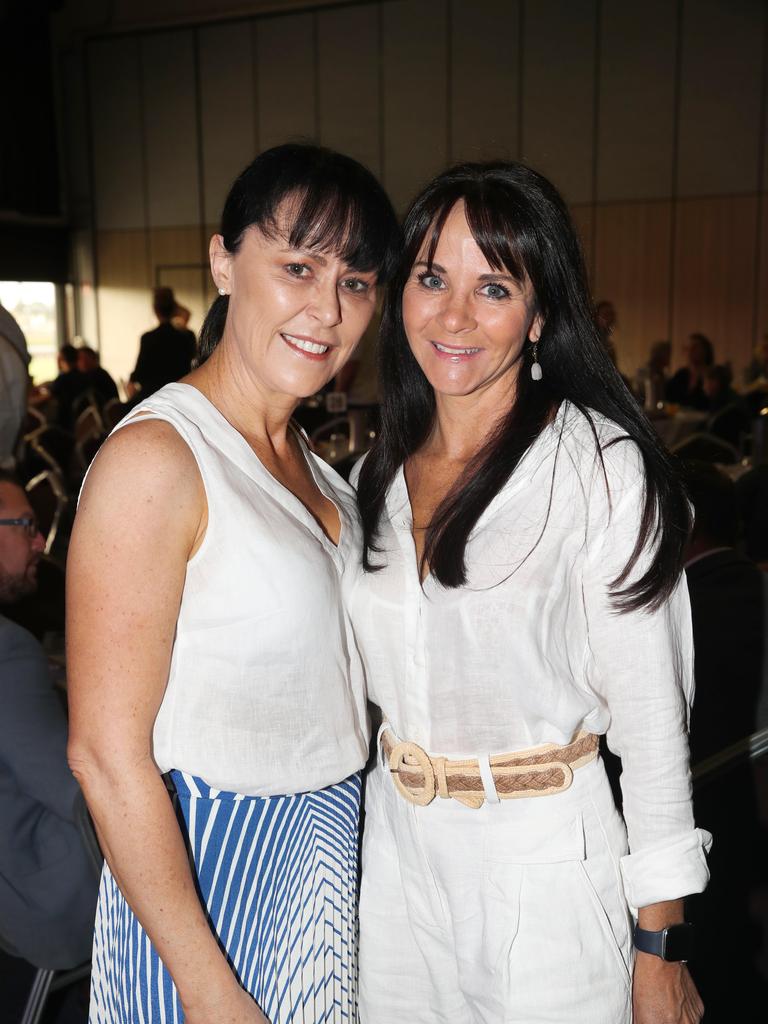 Big breakfast at the Gold Coast Turf Club for the Gold Coast Community fund. Lisa Goodsall, Mardi Phelan. Picture Glenn Hampson. .