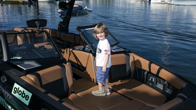 Eric Cunliffe at the Sanctuary Cove Boat Show. Picture: Glenn Campbell