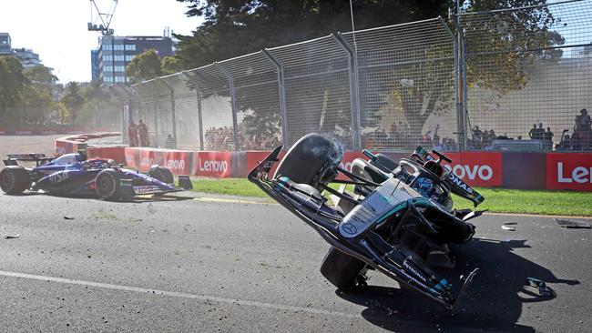 Cars drive past after no red flag was waved. Picture: Mark Stewart