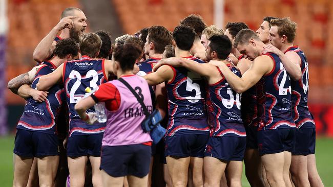 Max Gawn has been leading the Demons by example. Picture: Cameron Spencer/AFL Photos/via Getty Images