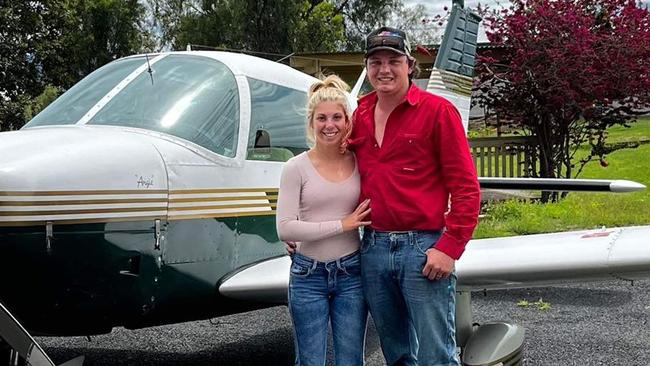 Rhiley Kuhrt and his partner Maree, who also died in the light plane crash.