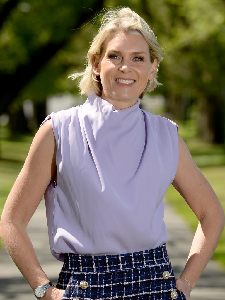 Fox Footy presenter Sarah Jones. Picture: Andrew Henshaw