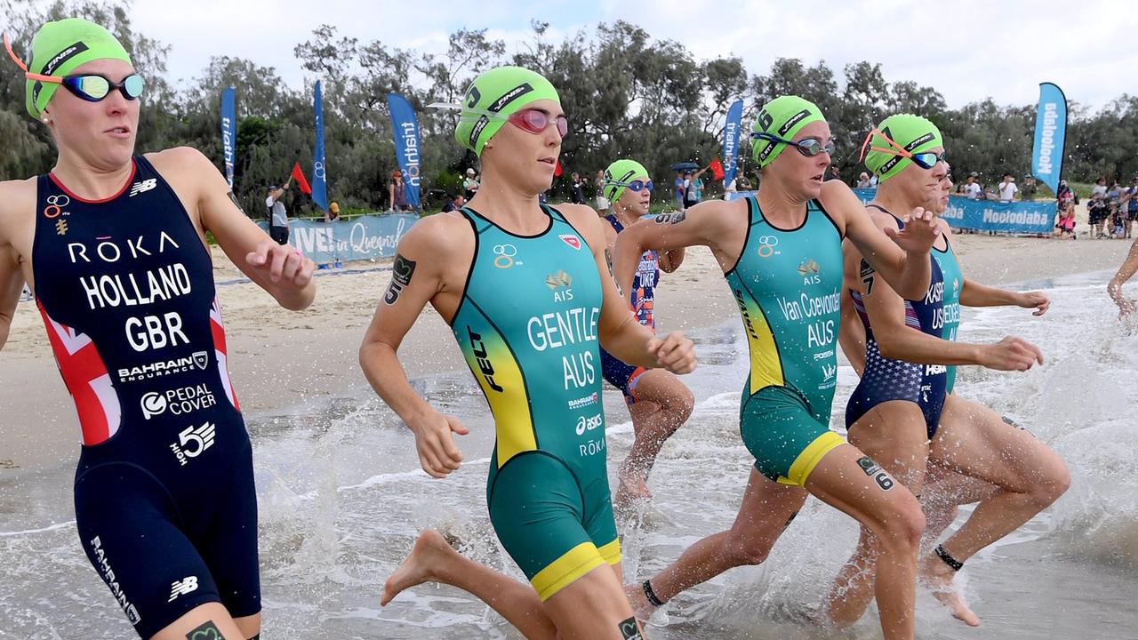 Ashleigh Gentle was one of the first triathletes selected onto the Olympic team.