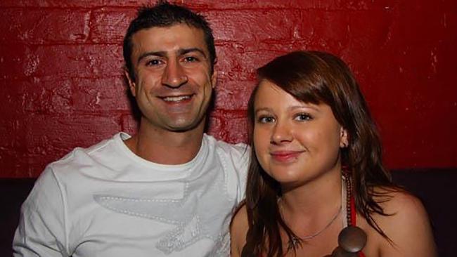 Shandee Blackburn with John Peros, the main suspect in her murder. Picture: Supplied