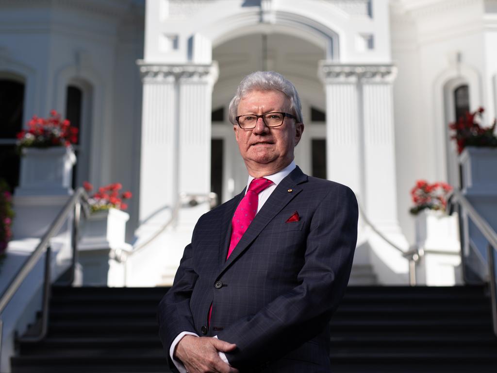 Outgoing Queensland Governor Paul de Jersey at Government House.