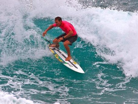 Bede Durbidge help steer his club the Point Lookout Boardriders to victory at the 35th Kirra Teams event. photo: supplied