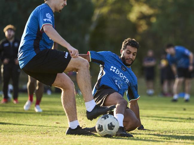 AC Unito training in Adelaide. Picture: Matt Loxton