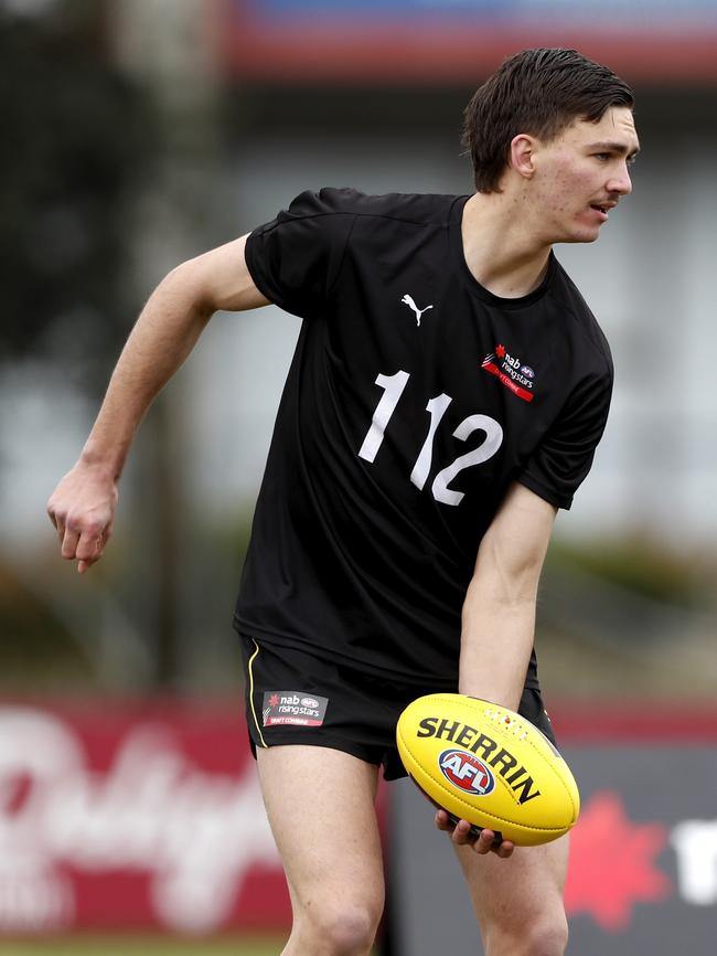 Josh Gibcus of Vic Country could find his way to Tigerland. Picture: AFL Photos via Getty Images