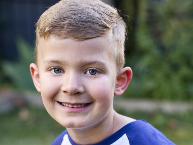 COMMERCIAL EDITORIAL. Children's Cancer Institute. Jacob Weston, 6, who was diagnosed with acute lymphoblastic leukaemia and has been undergoing treatment at  Westmead Children’s Hospital. Picture: Supplied