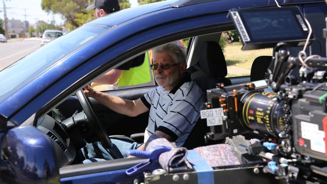 An actor in the campaign aimed at encouraging older drivers to get off the road if they are not confident. Photograph; SAPOL.