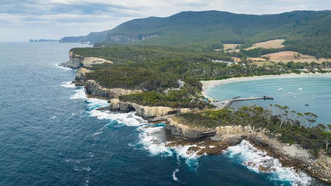 Tasmania’s landscape is showcased in The Survivors, with most of the filming done at Eaglehawk Neck and other locations across greater Hobart. Picture: Luke Tscharke/Netflix