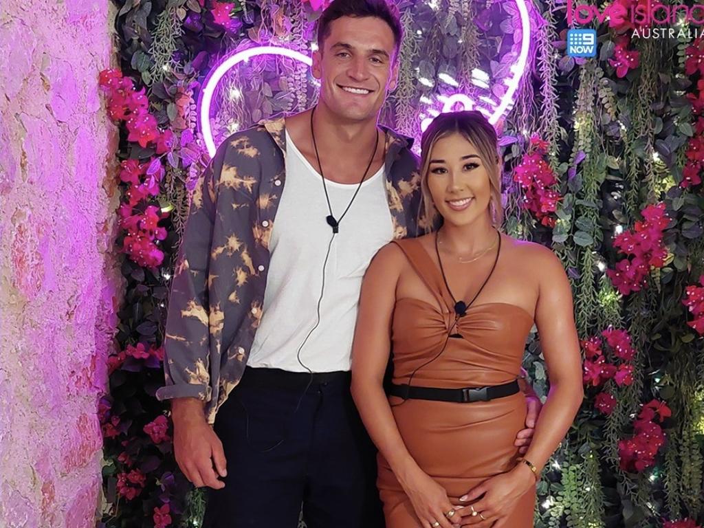 Love Island Season 3 winners Mitch Hibberd and Tina Provis.