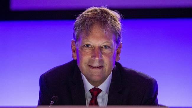 Rio Tinto CEO Jakob Stausholm at their AGM in Melbourne. Picture: Aaron Francis