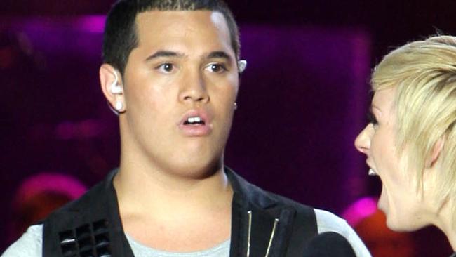 2009 Australian Idol Grand Final at The Sydney Opera House. Stan Walker won the contest. Hayley Warner (R)