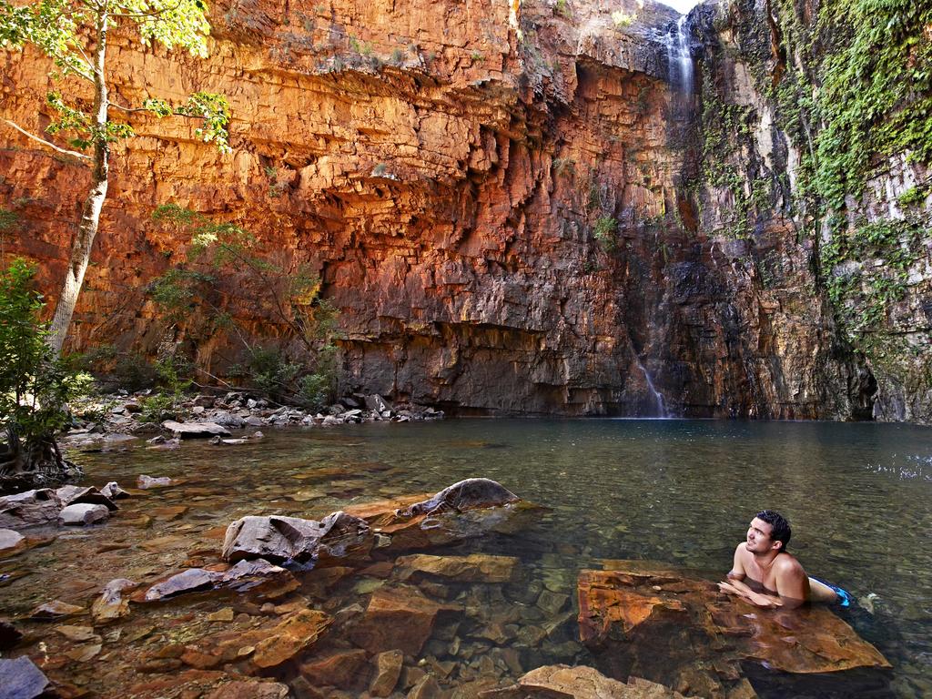 <b>EMMA GORGE, KIMBERLEY, WA: </b>The hour-long walk it takes to reach Emma Gorge will ensure you really appreciate the refreshing reward at the end. The cool oasis is one of the Kimberley’s most spectacular gorges, with the water hole sit amid towering cliffs. As well as the 65m droplet waterfall, the gorge’s rocks also feature a trickle of a thermal spring that offers a warmth while swimming in the bracing water. The starting point for the hike is the Emma Gorge Resort, part of the El Questro Wilderness Park, near Kununurra. The park is also home to nine more waterfalls, and accommodation ranging from the luxury El Questro Homestead to campsites. <a href="http://elquestro.com.au/" target="_blank">elquestro.com.au</a>