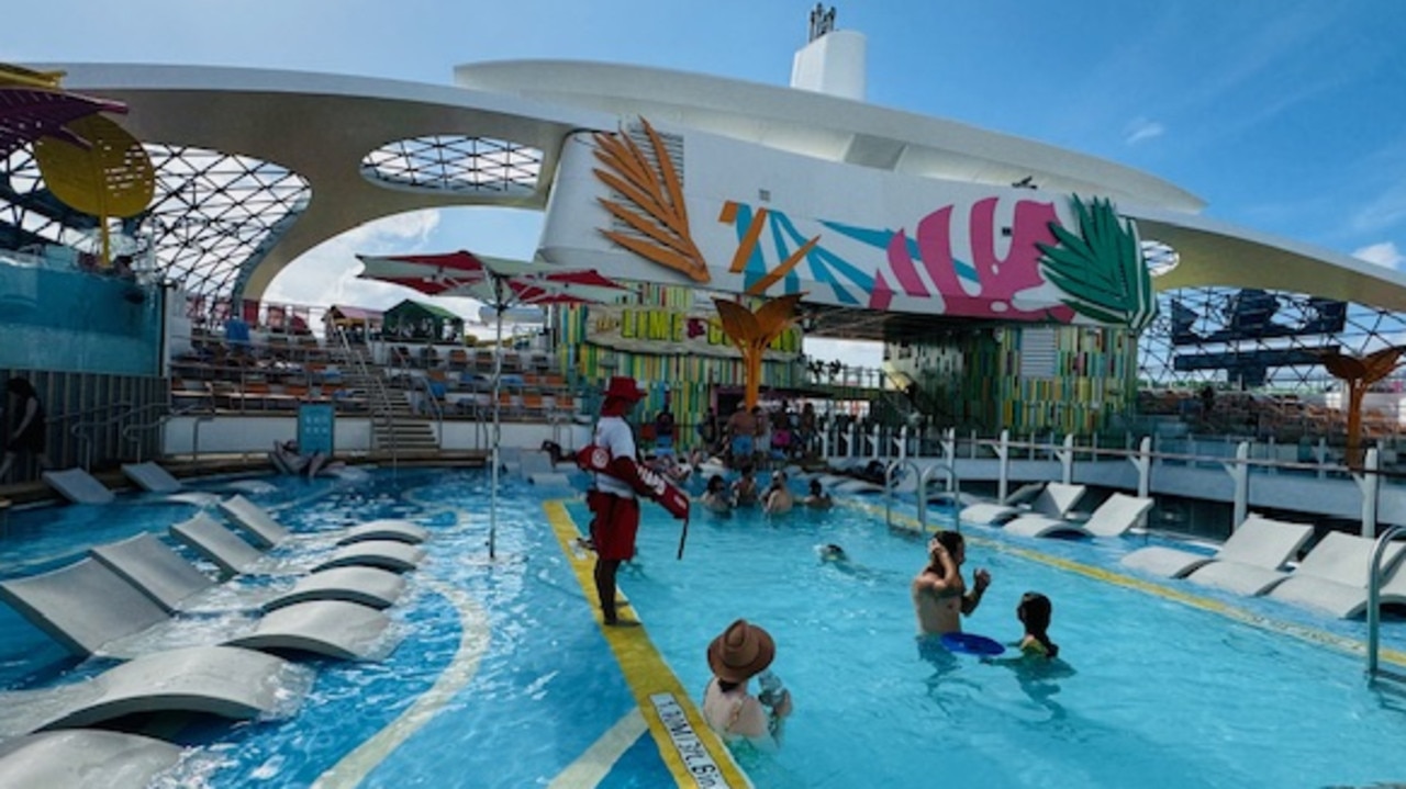 One of the pools on board the ship. Picture: Supplied