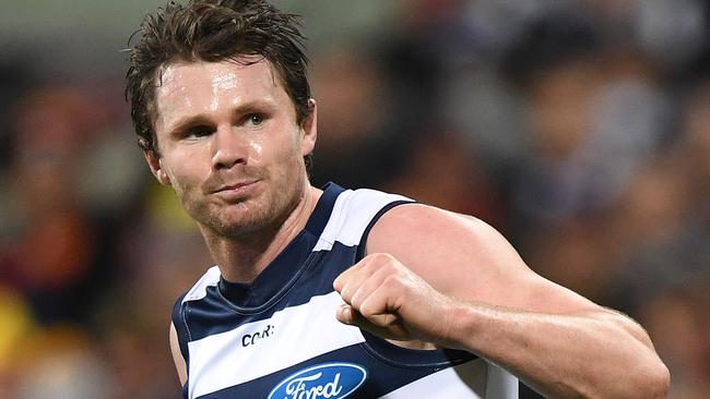 Patrick Dangerfield in action for Geelong. Picture: AAP Images