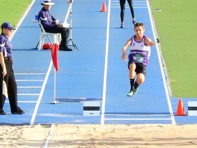 Mitch Christiansen said he was not expecting to achieve a personal best in the long jump event at the 2020 NSW Country Athletics Championships.