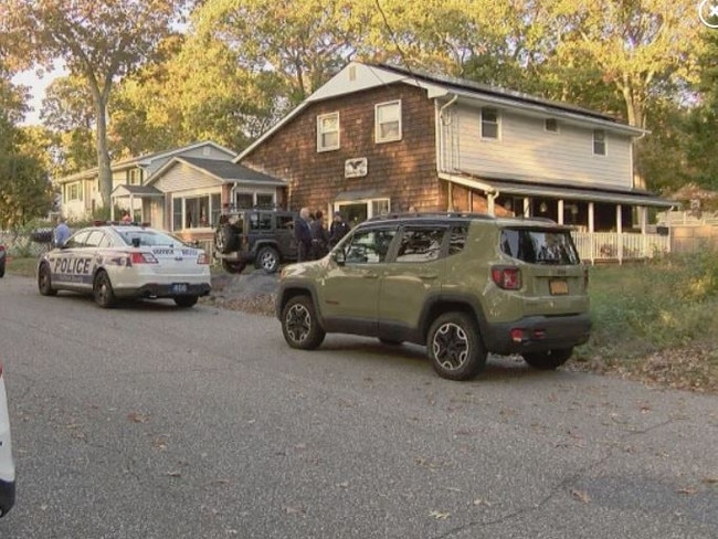 The Long Island home where Mike Carroll found the skeleton of his father in the basement. Picture: ABC News 7