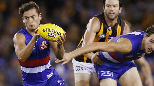 The Bulldogs challenged the best teams, like Hawthorn, by playing attacking footy. Picture: Michael Klein