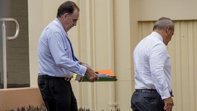 Wayne Moran and Mayor Tom Tate pictured in March 2018. Picture: Jerad Williams