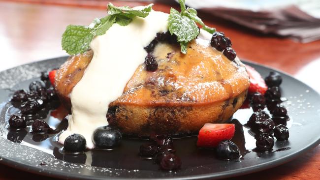 Blueberry hot cakes. Photo by Richard Gosling