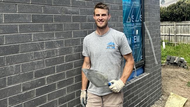 Melbourne bricklayer Janan Daniel has taken off on TikTok. Picture: Supplied