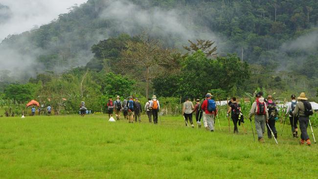 People walking the Kokoda Track. Source: Supplied/Kokoda Treks