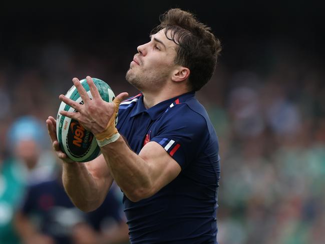 France’s Antoine Dupont catches the ball. Picture: Getty Images