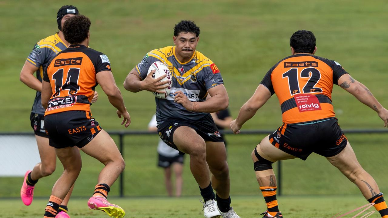 Sunshine Coast Falcons player Poasi Manu. Picture: Nicola Anne Photography