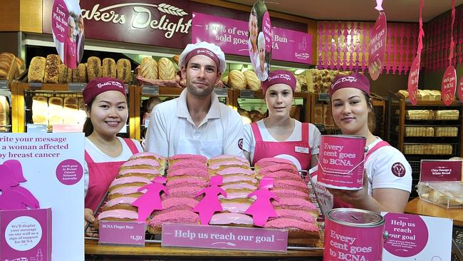 Bakers Delight Stores Selling Pink Buns To Raise Funds For Breast