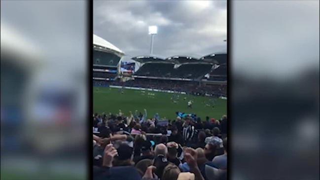 Sturt fans celebrates one-point SANFL premiership