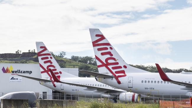 The Brisbane-based airline has been hit hard from the pandemic. Picture: Nev Madsen.