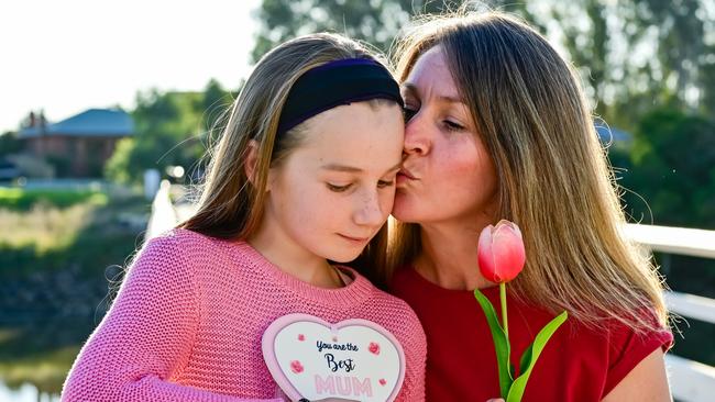 Leanne Mansell and her daughter Delaney, from NSW, will be allowed to visit other homes on Sunday, enabling small Mother’s Day celebrations.