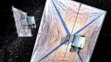 Solar sails allow spacecraft to travel through space with a minimum need for fuel.