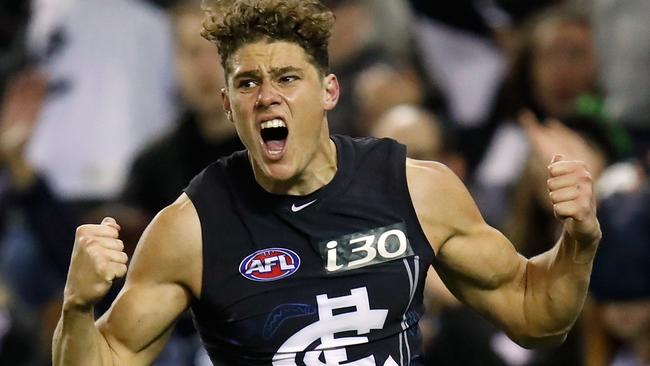 Charlie Curnow looks a player. Picture: Getty Images