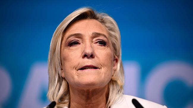 French far-right Rassemblement National party leader Marine Le Pen. Picture: Julien De Rosa/AFP