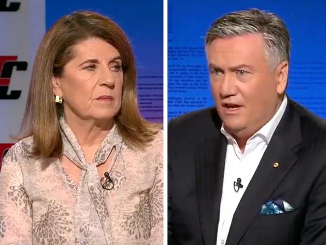 Caroline Wilson and Eddie McGuire.