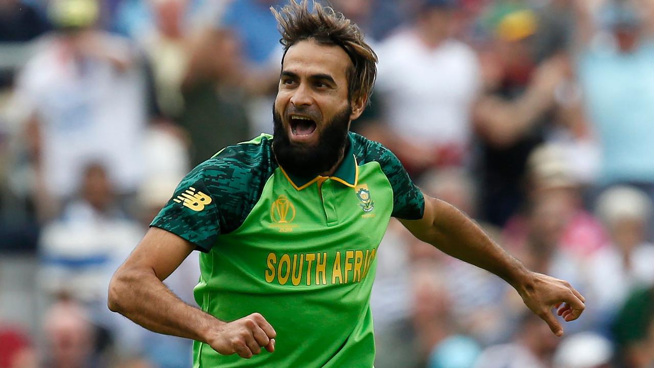 Imran Tahir made history as the first spinner to ever bowl the first over of a World Cup.