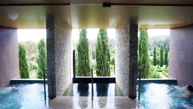 The luxurious inside/outside spa retreat at Hepburn Springs.