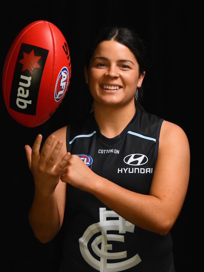 Madison Prespakis was drafted by Carlton with pick no.3 in the AFLW draft. Picture: Getty Images.