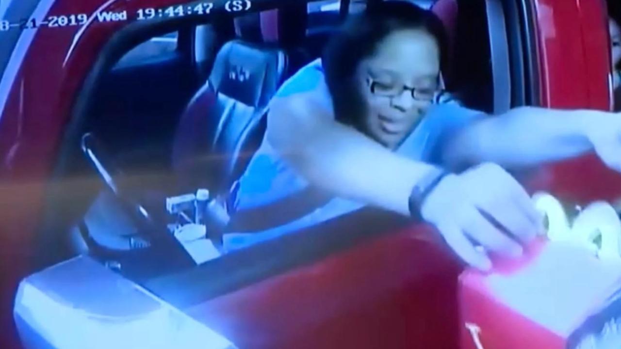 In 2019, Philana Holmes brought her daughter, Olivia, to a McDonald’s drive-thru in Florida and ordered a Chicken McNugget Happy Meal. Picture: Local10