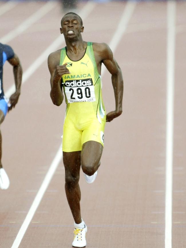 Usain Bolt in 2003.