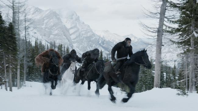 A scene from War For the Planet of the Apes. Picture: 20th Century Fox Film