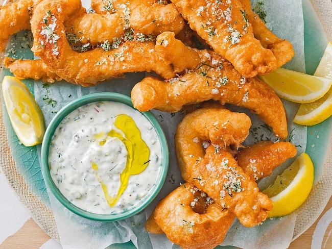 Beer-battered flathead.