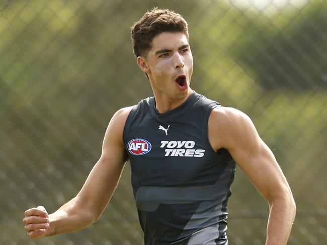 Joe Fonti during GWS training session on February 9, 2024. Photo by Phil Hillyard(Image Supplied for Editorial Use only - **NO ON SALES** - Â©Phil Hillyard )